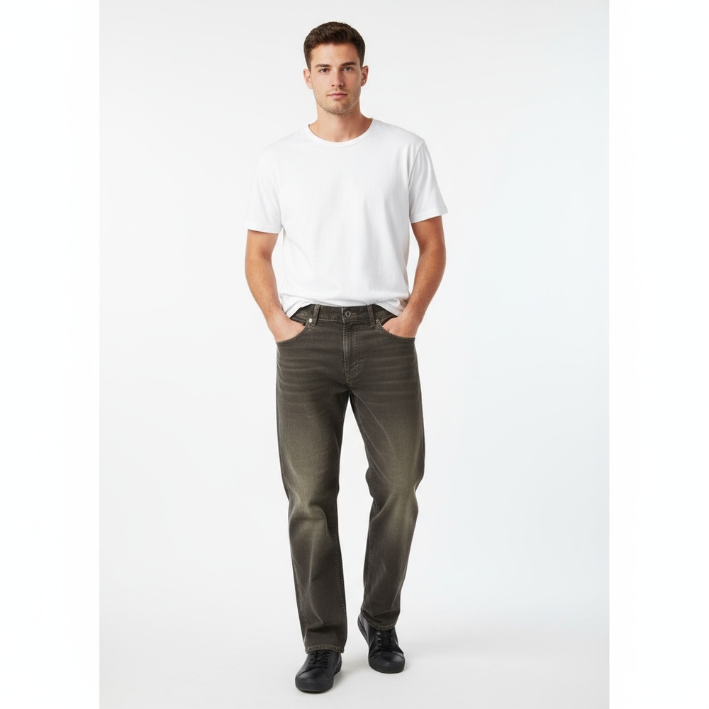 Mossimo‎ Corduroy Pants Mens Black Brown Straight Leg Relaxed Fit Vintage Casual